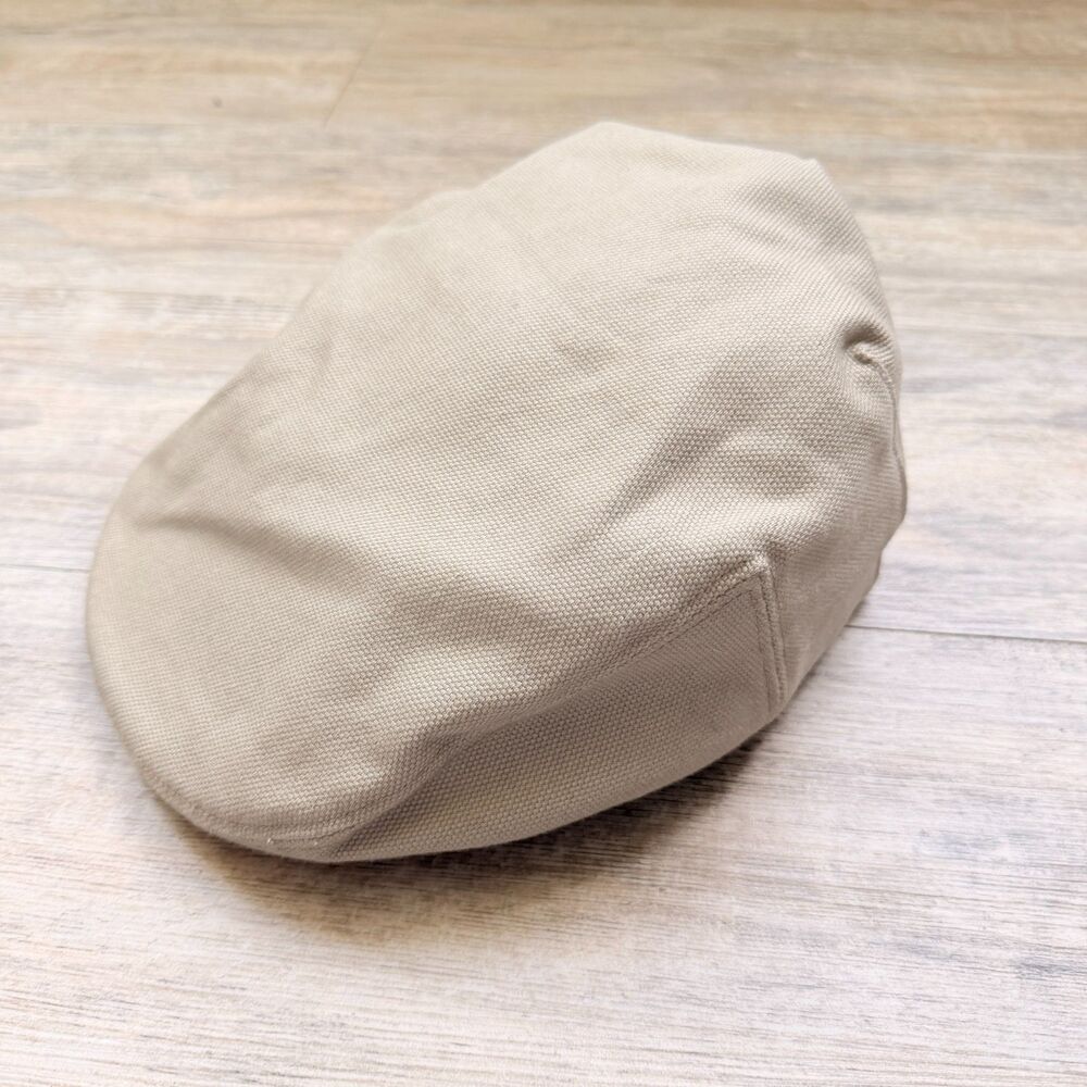 Duluth Trading Men’s Cotton Ripstop Driver Cap Beige Flat Cap Newsboy Cabby - Picture 9 of 9